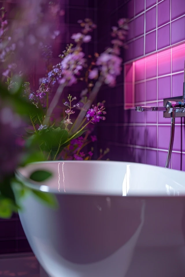Incorporating Purple into Your Bathroom Design