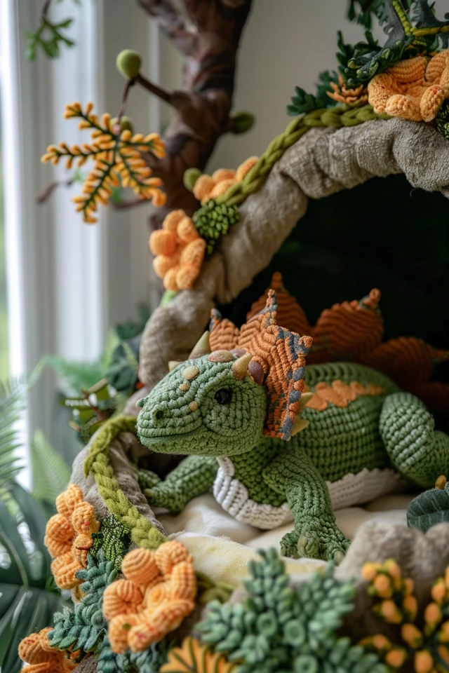Some ideas for a gender-neutral dinosaur nursery include