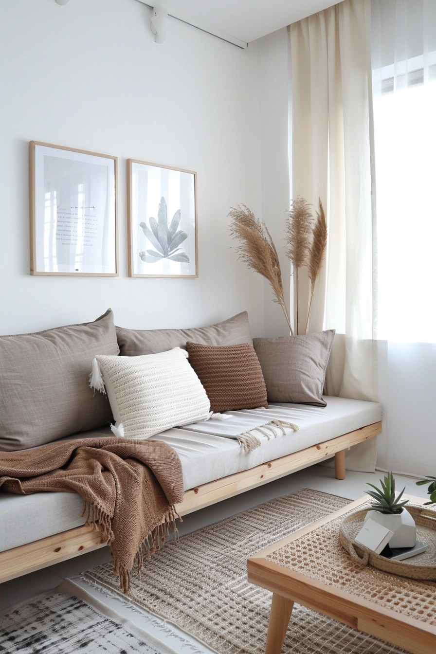 Utilizing Couch Cushions and Decorative Pillows