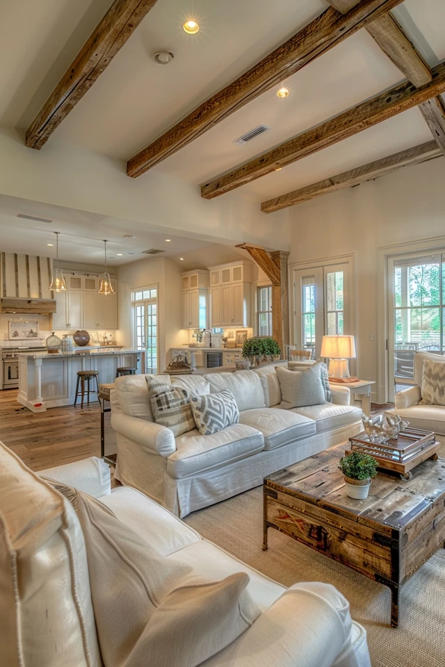 Cozy Rustic Farmhouse Living Room Ideas & Tips