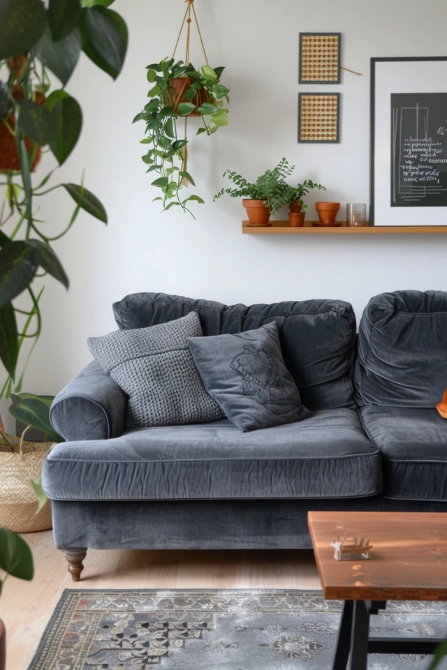 What Colors and Decor Go Well with a Grey Sofa