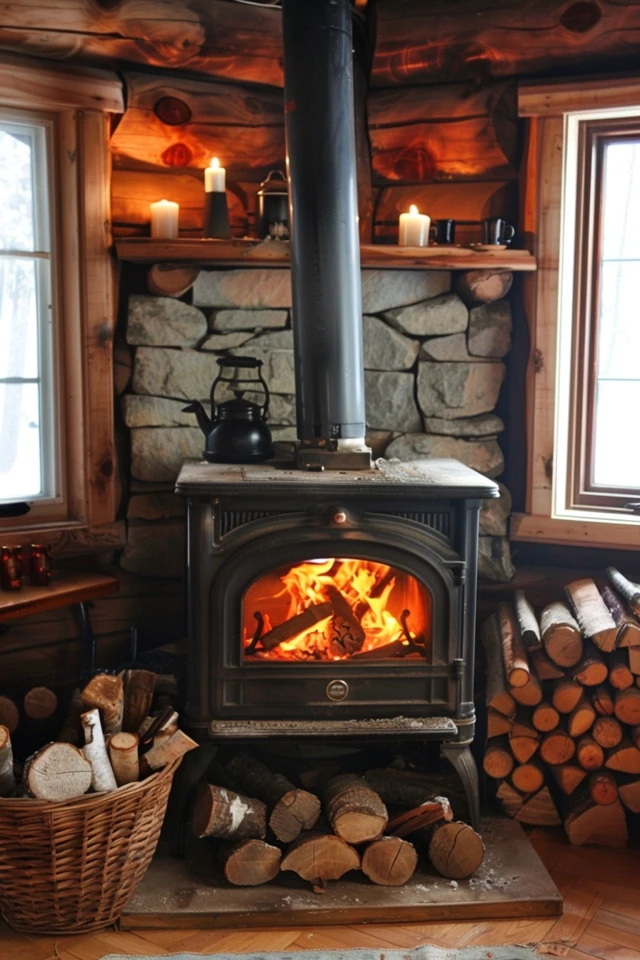 Rustic Home Improvements with Barn Wood Fireplaces