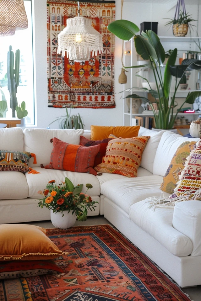 Embracing Bohemian Accessories in Your Living Room