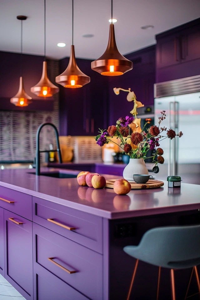 Explore Our Beautiful Purple Kitchens