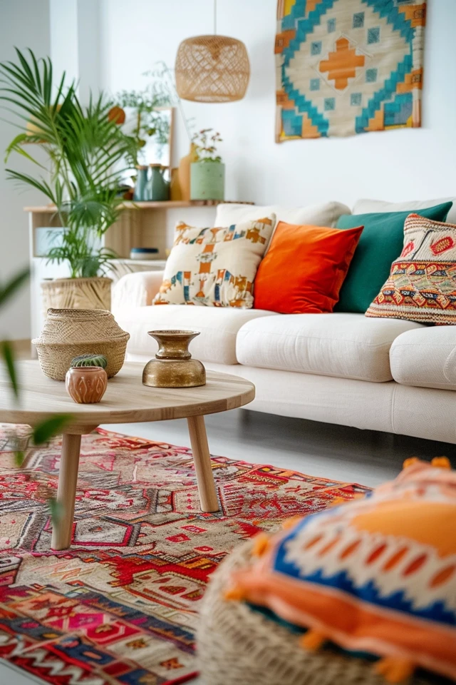 Colorful Boho Living Room Decor – Brighten Your Space with These Ideas
