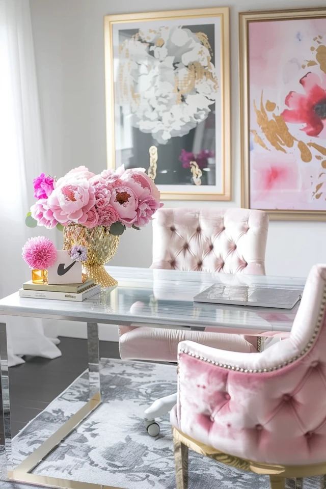 Glam Office Design Ideas
