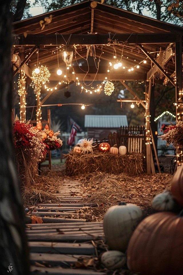 Halloween Haunted Hayride Decorations