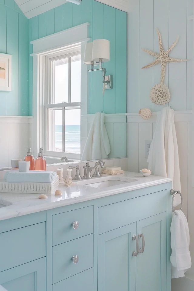 Transform Your Bathroom with Coastal Colors and Textures