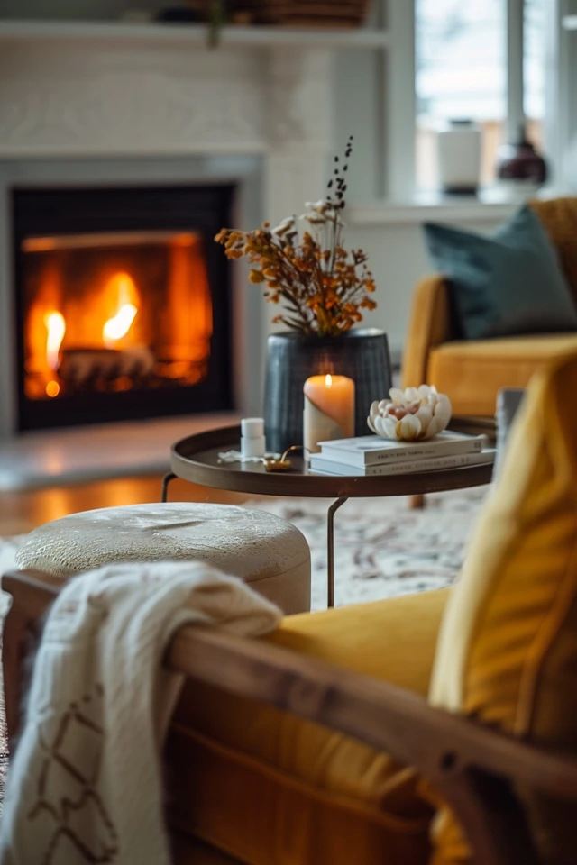 How To Arrange A Living Room With A Fireplace: Cozy Layouts