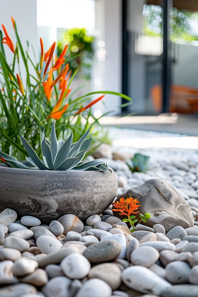 Personal Pebble Landscape Ideas for Chic Yards