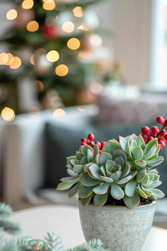 Creative Succulent Ornaments for Your Christmas Tree