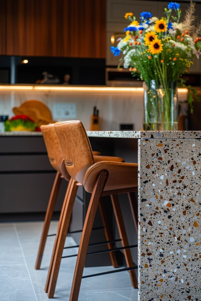 Wood-Look Tile Kitchen Flooring