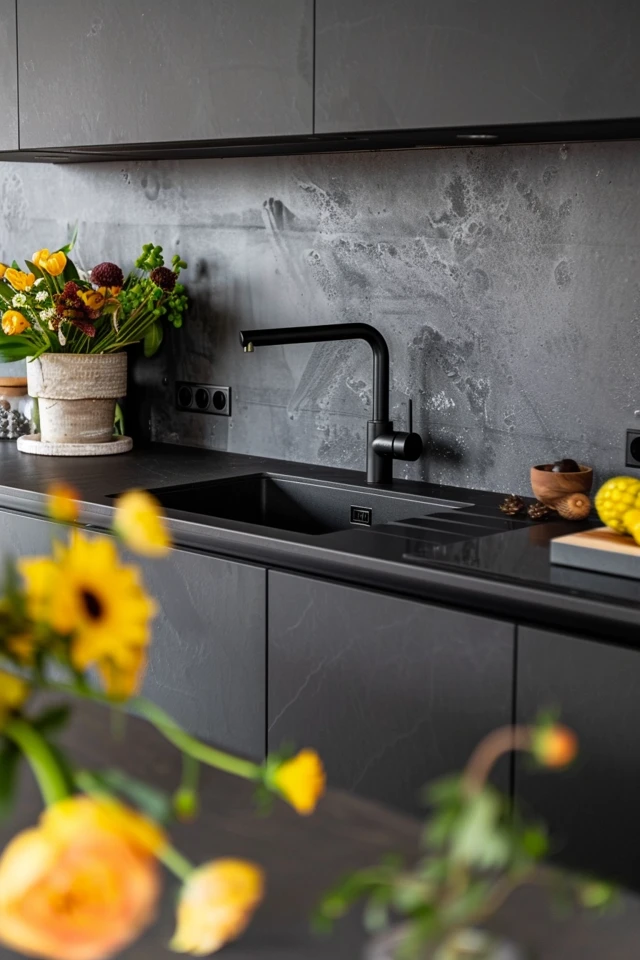 Stylish Black Countertop Backsplash Ideas for Your Kitchen