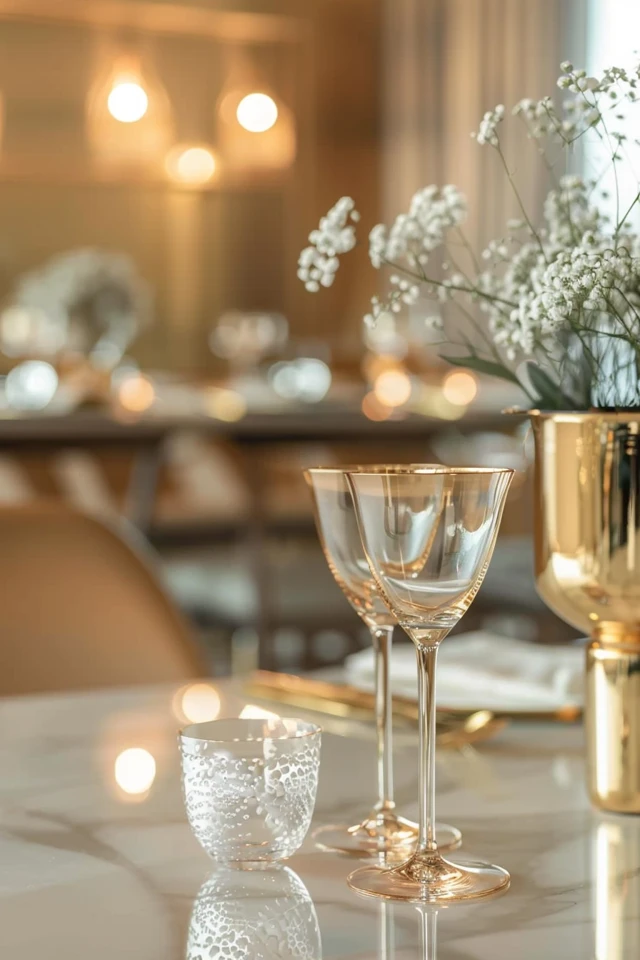 Vintage Gold Table Decorations