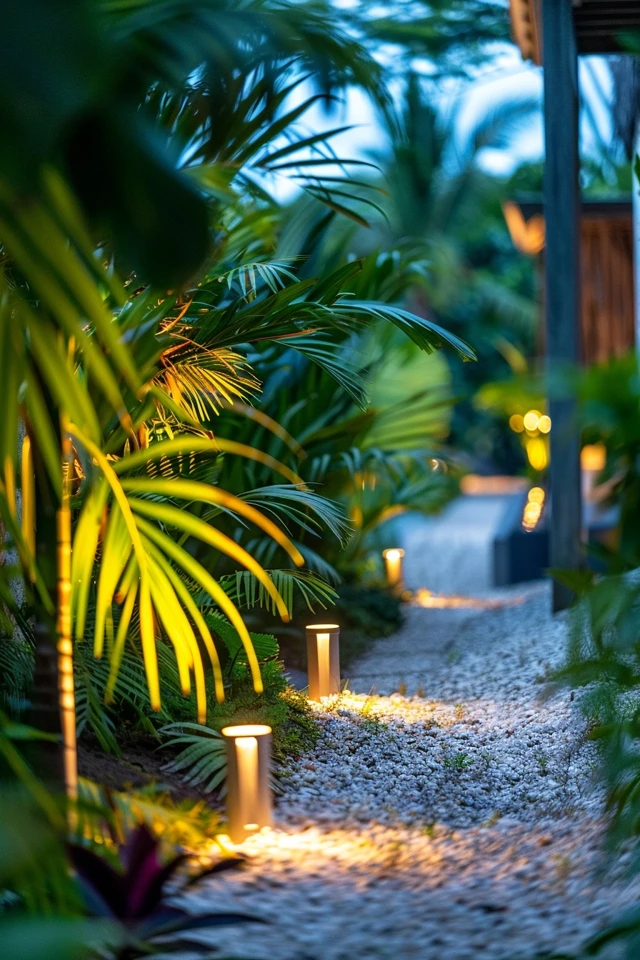 Highlighting a Florida Home with Tropical Landscaping Lighting