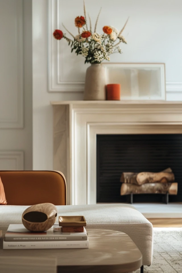 Off-Center Fireplace Decor Ideas