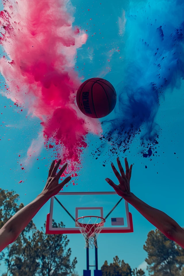 Slam Dunk Basketball Gender Reveal Ideas! - photo 2