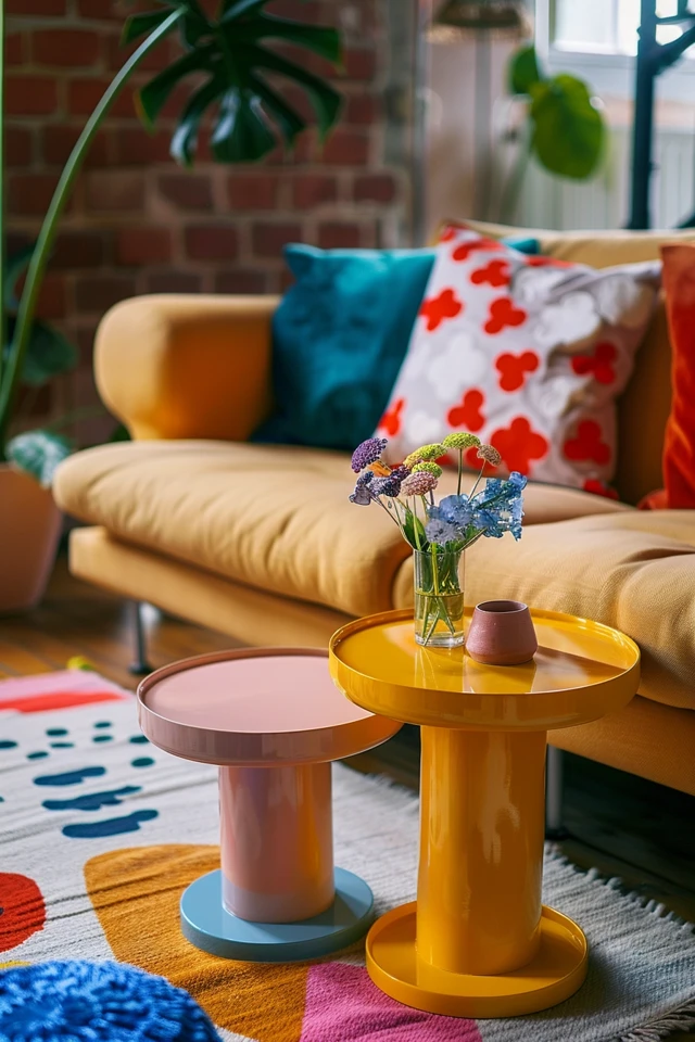 Elevate Your Home Decor with Hand-Painted Accent Tables