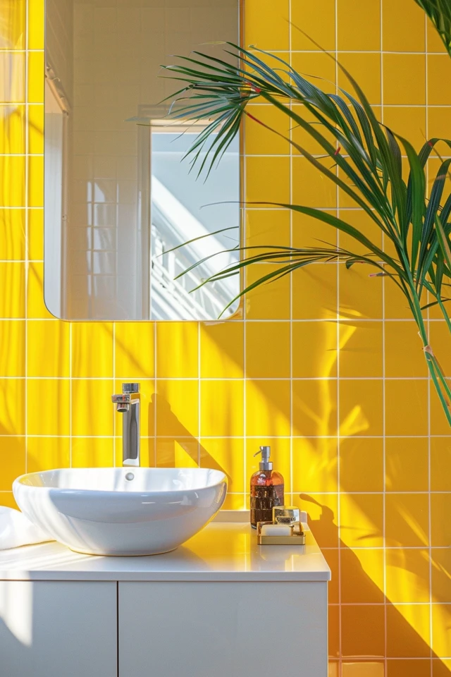 Fresh Design Ideas for Your Yellow Tile Bathroom