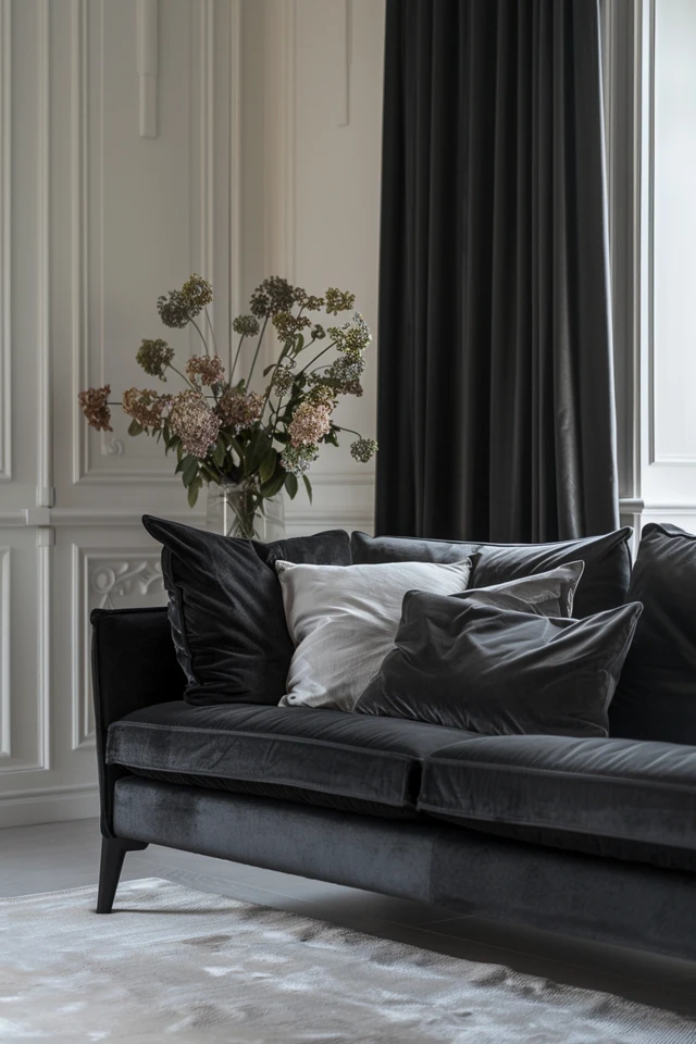 How To Style A Black Couch: Chic Decor Tips