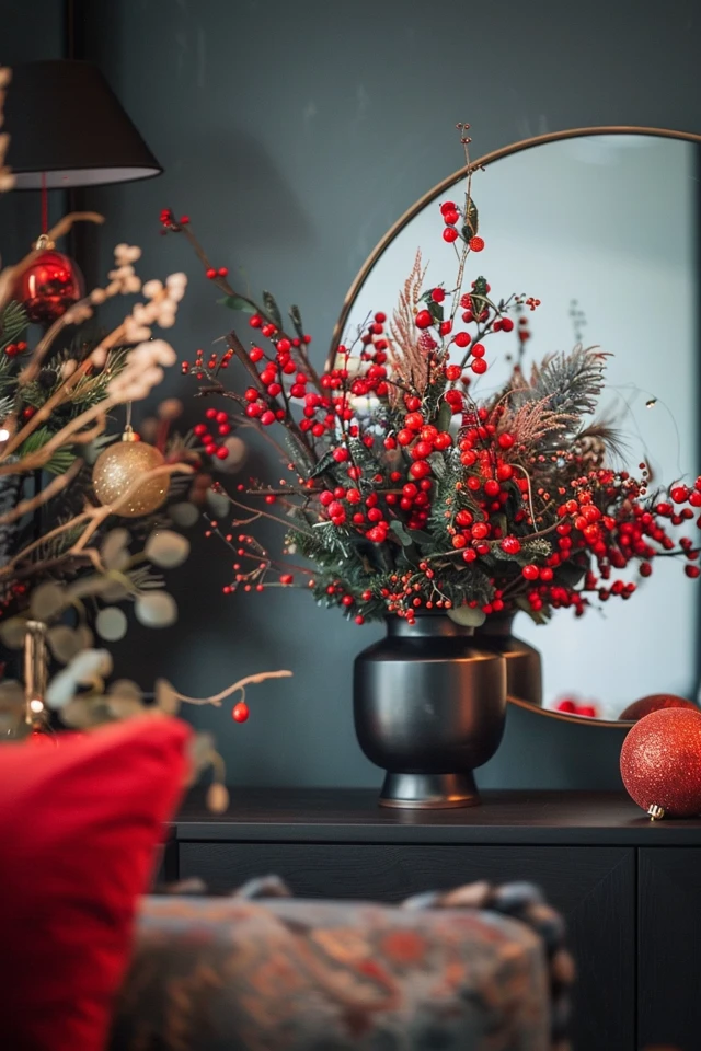 How To Decorate A Mirror For Christmas: Festive Flair