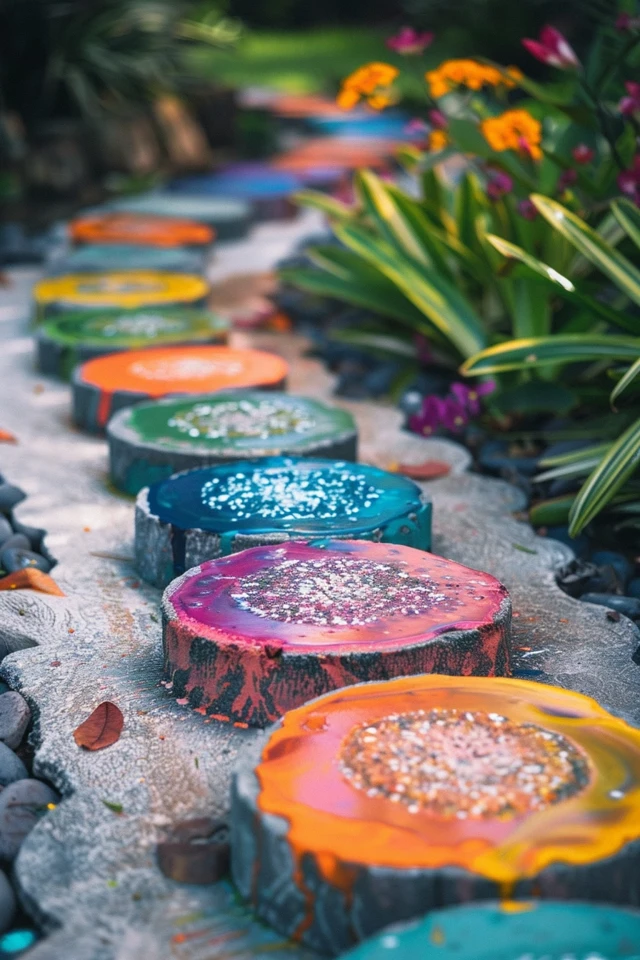 Unique Garden Decorations: Hand-Painted Garden Stones