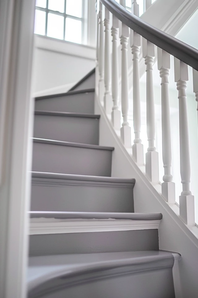 Design Tips for Grey and White Staircase Decor