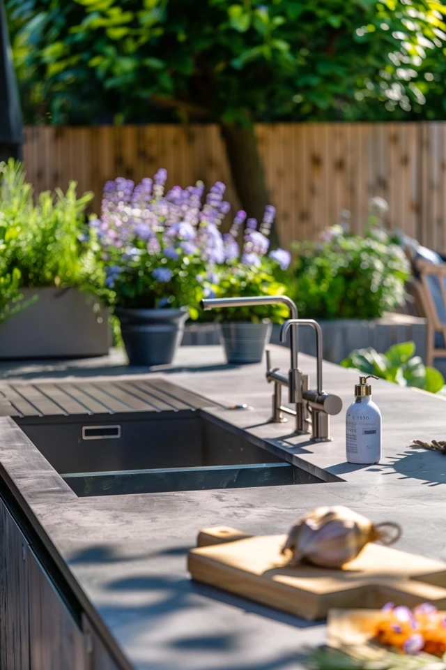 Creative Outdoor Kitchen Backsplash Designs