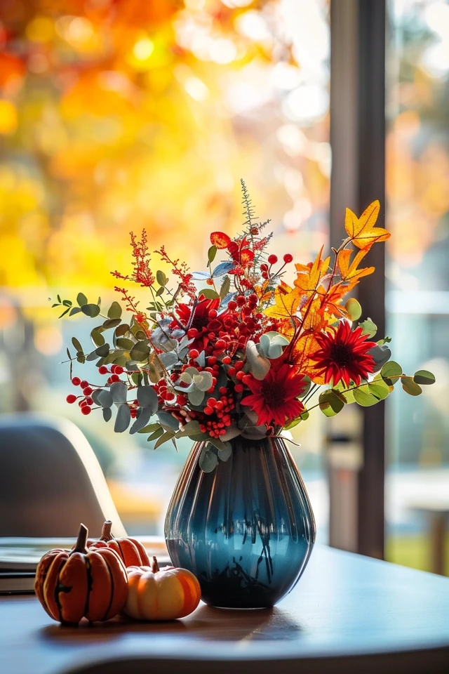 Adding Textured Pumpkins and Natural Elements