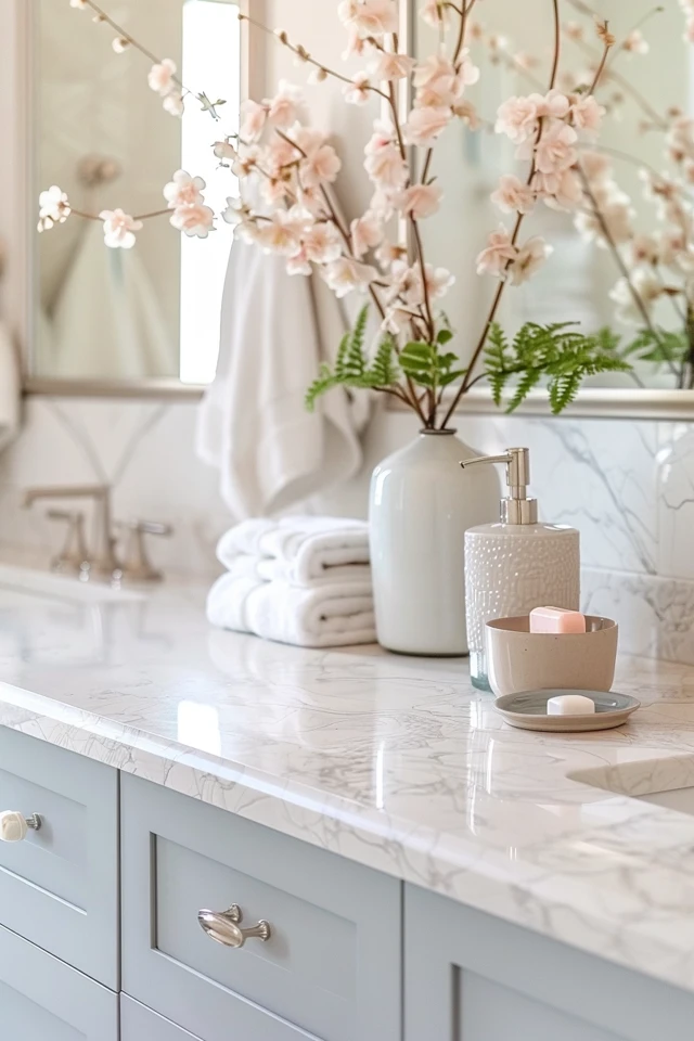 How To Decorate Your Bathroom Counter: Stylish Organization Ideas