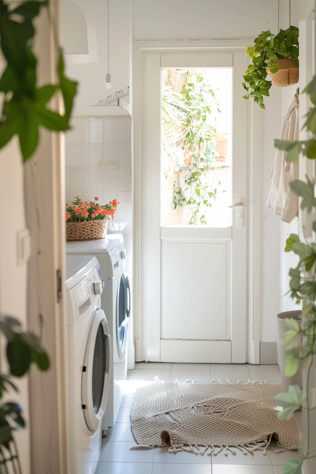 Brighten Hallways with Fresh Laundry Room Door Ideas