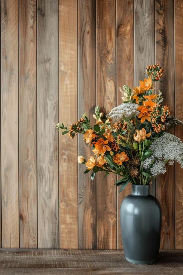 Laminate Flooring as Kitchen Backsplash and Accents