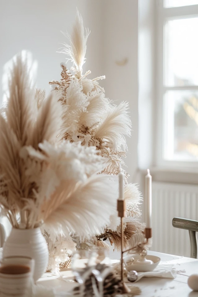 How To Make A Pampas Christmas Tree: Festive DIY - photo 2