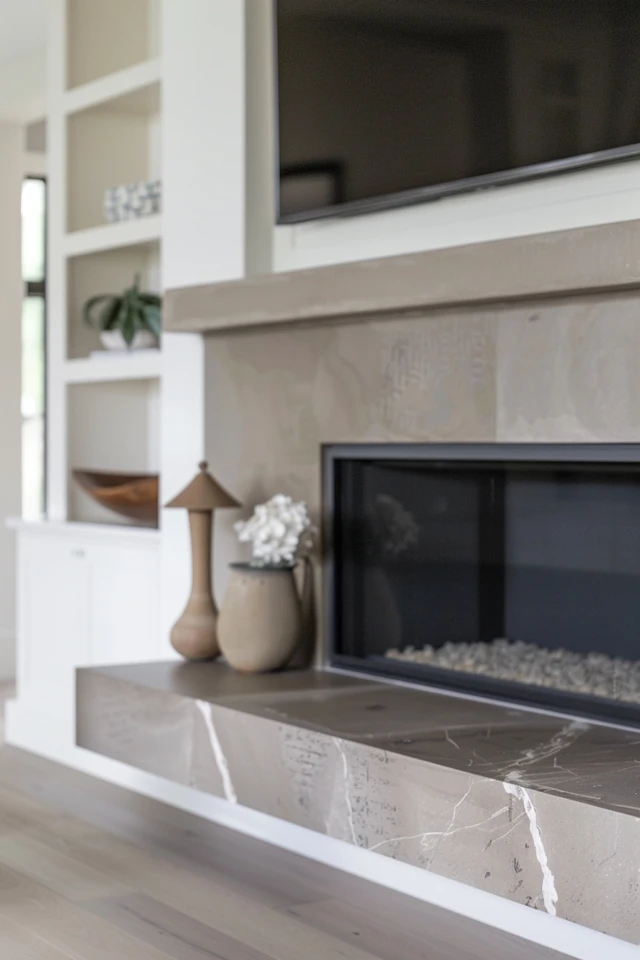 Enhancing Outdoor Fireplace Settings with a TV