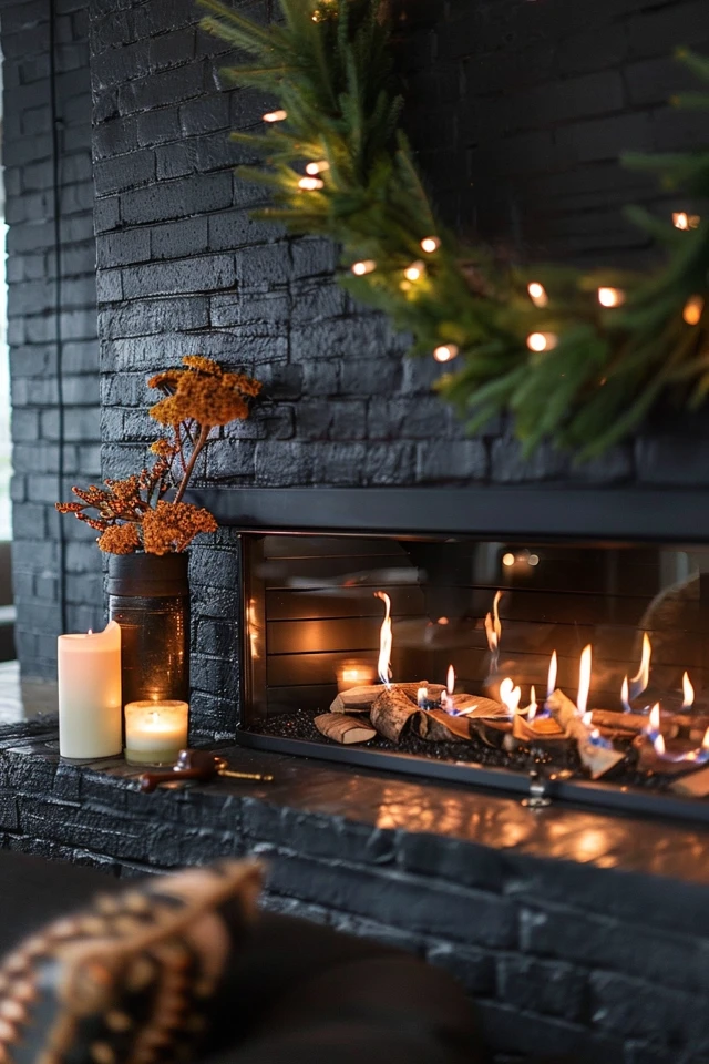 Transformative Black Brick Fireplace Makeovers