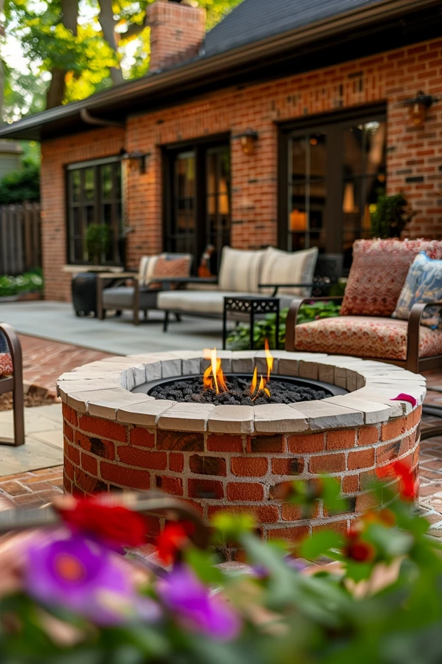 Small Red Brick Fire Pits