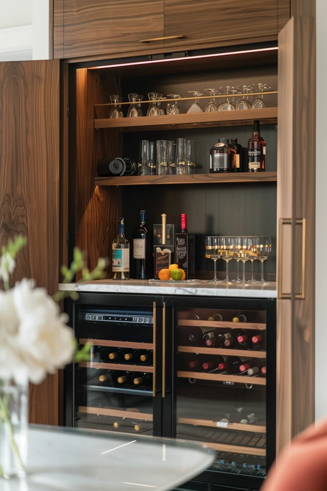 Built-In and Custom Home Bar Designs