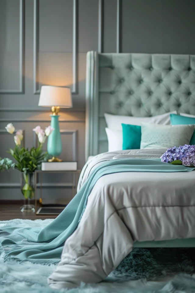 Creating a Personalized Grey and Turquoise Bedroom