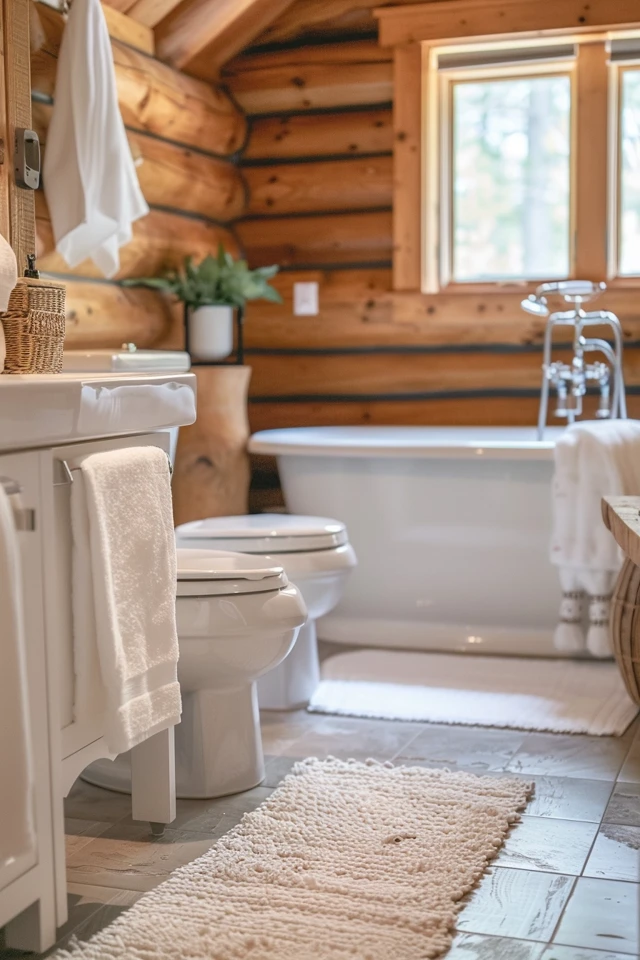 Creating a Spa-Like Atmosphere in Your Log Home Bathroom