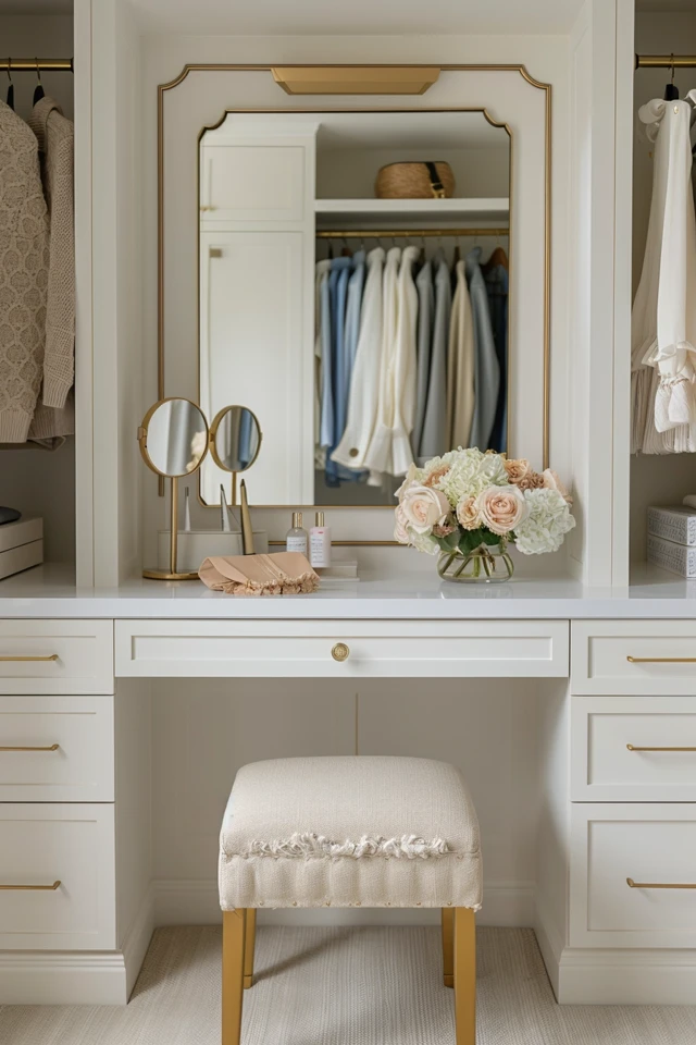Chic Vanity – Closet Ideas for Stylish Storage