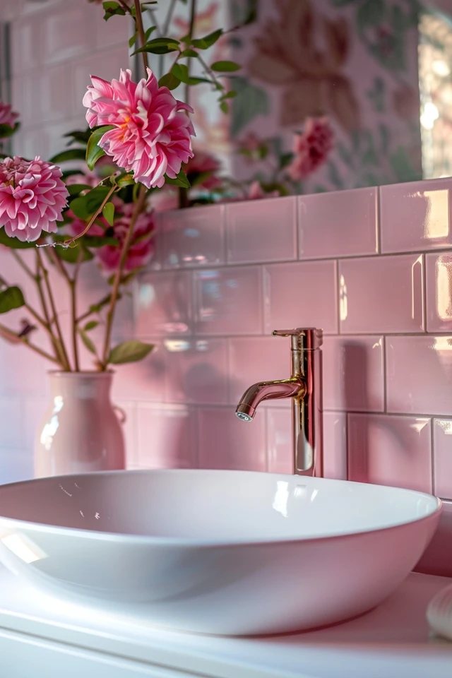 How To Update A Pink Tiled Bathroom: Modernizing Tips