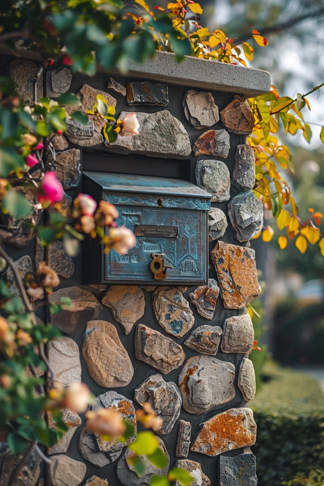 Elegant and Rustic Stone Mailbox Styles