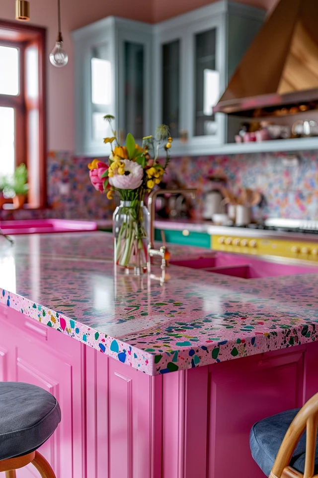 Flecked or Softly Veined White Countertops