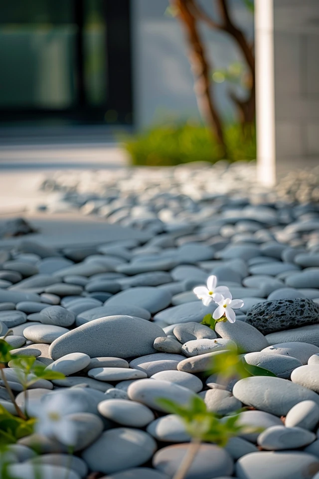 Integrating Pebble Garden Decor Ideas