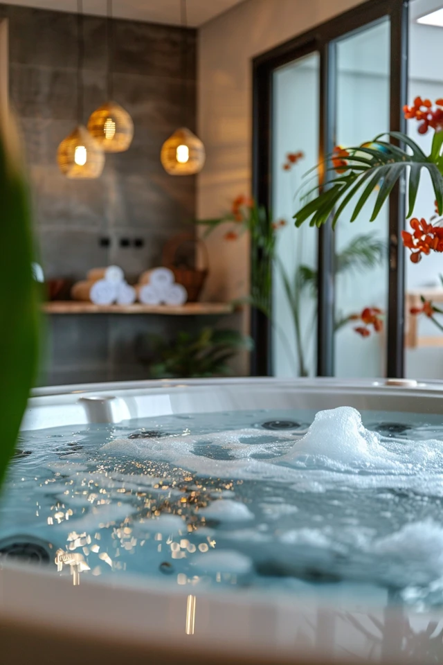 How To Decorate Around A Jacuzzi Tub: Relaxing Retreat - photo 2