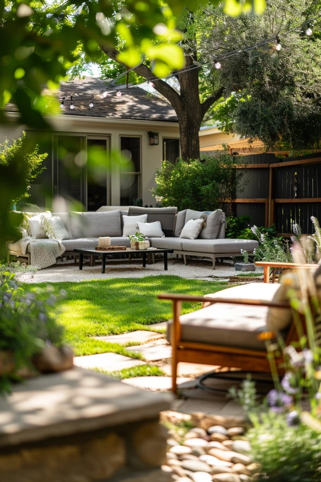 Add a water feature for a refreshing oasis