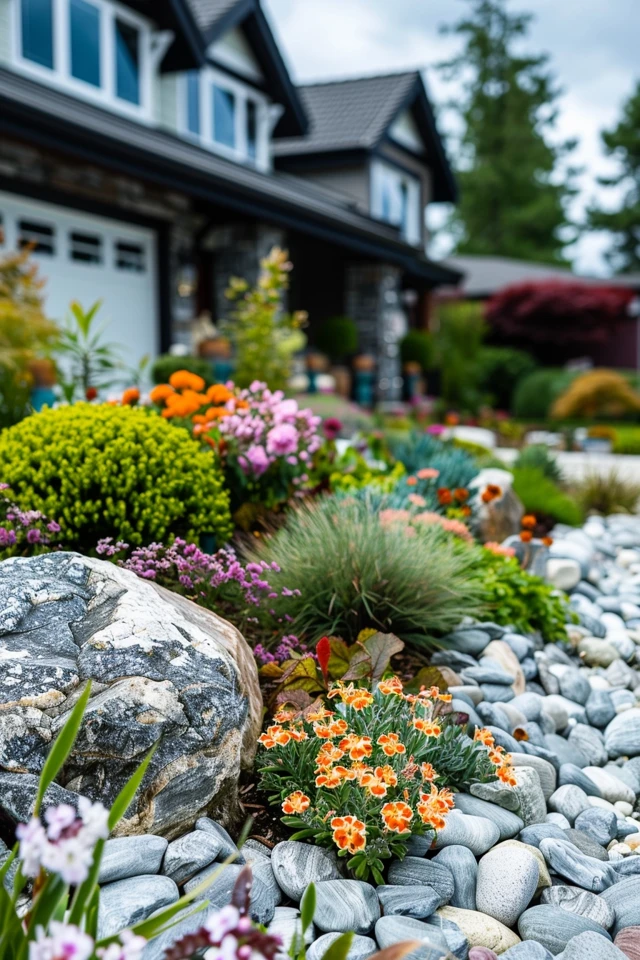Front Yard Rock Landscaping Designs and Styles