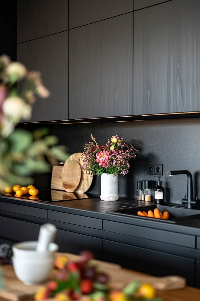 Stylish Black Countertop Backsplash Ideas for Your Kitchen