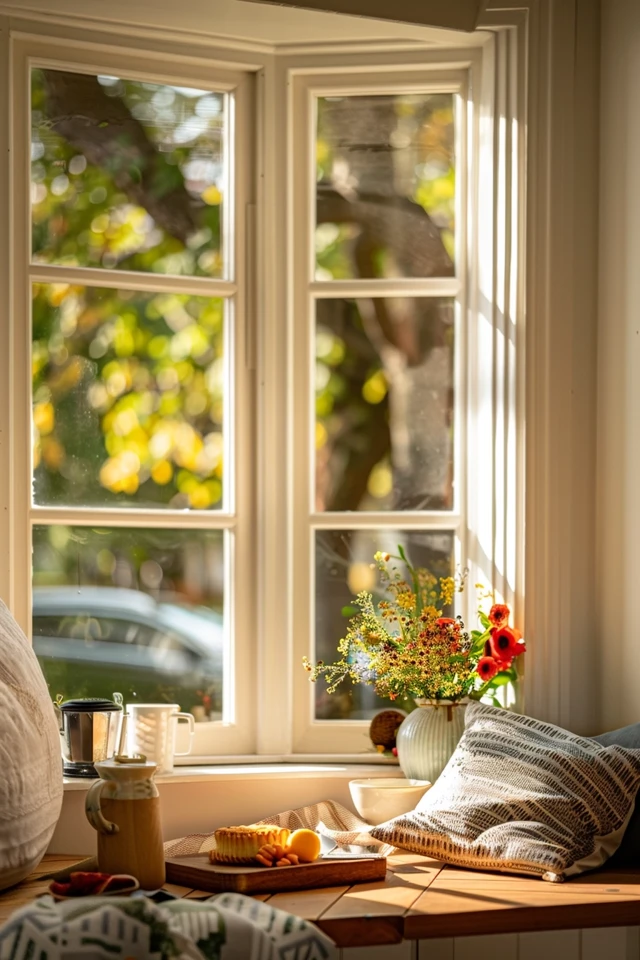 Decorating Ideas for Small Bay Window Breakfast Nooks