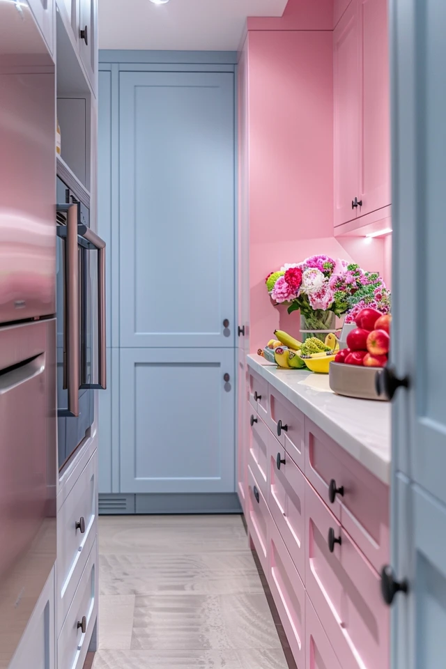 White Built-in Shelves